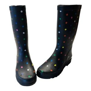 Sugar Colorful Fiesta Polka Dot Rain Boots